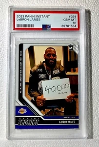 Tarjeta LeBron James 2023-24 Panini #391 All-Time Scoring Leader 40.000 PSA 10 GEMA - Imagen 1 de 2
