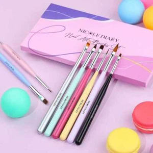 Nail Art Brush Set 8pcs - Picture 1 of 8
