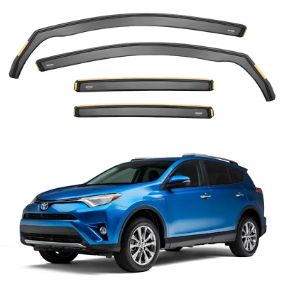 ISPEED Wind Deflectors for Toyota RAV4 MK4 2013-2018 4pc Set Visors Accessories - Image 1 of 4