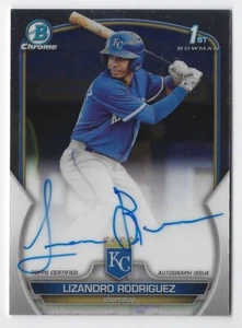Bowman Chrome Prospects CPALRZ Lizandro Rodríguez 2023 automático ~ Kansas City Royals - Imagen 1 de 2