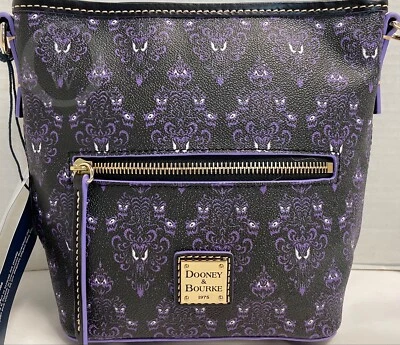 NWT*Dooney & Bourke*Disney Parks*Haunted Mansion Wallpaper Crossbody*21102F S12 - Image 1 of 4