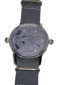 RITMO MUNDO FORUM Idea Italiana 40mm Swiss Made 2 Time Zone Unisex Watch PreOwne - Picture 1 of 7