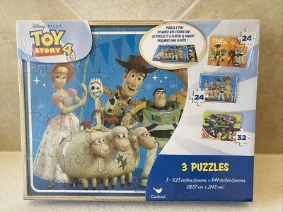 DISNEY PIXAR TOY STORY 4 PUZZLES DE MADERA INCLUYE 3 PUZZLES NUEVOS EN CAJA Foto 1 de 4