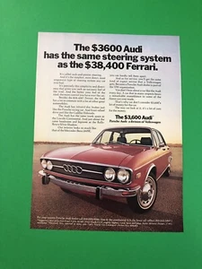 1971 1972 AUDI VINTAGE ORIGINAL PRINT AD ADVERTISEMENT PRINTED - Bild 1 von 1