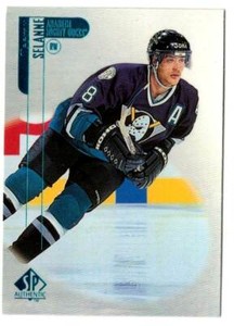 1998-99 SP Authentic TEEMU SELANNE (ex-mt)  #2 Anaheim Mighty Ducks