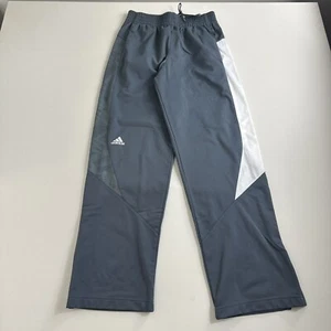 Adidas Sweatpants Warmup Basketball Boys Size Medium Gray Active Gym Athletic - Picture 1 of 7