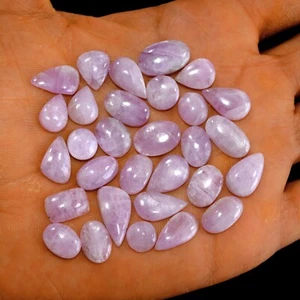 Lote de 30 piedras preciosas cabujón kuncita rosa natural de 108 quilates 18x9-8x8 mm #14902 - Imagen 1 de 5