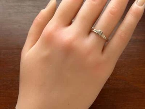 Vintage Signed LP 14k Yellow White Gold Diamond Engagement Ring Sz 6 - Picture 1 of 11