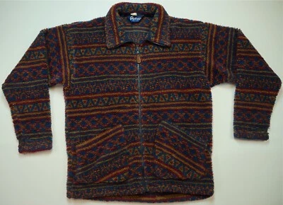 Chaqueta polar rara de colección Penfield tribal azteca navajo suroeste pila profunda años 90 S Foto 1 de 4