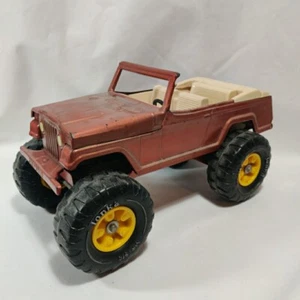 Vintage 1970er Jahre Tonka gepresster Stahl Jeepster "Stump Jumper" - verbrannt orange - Bild 1 von 10