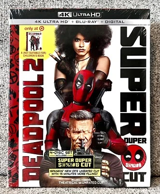 DEADPOOL 2 SUPER DUPER CUT 4K UHD + Blu-ray TARGET LIBRO EXCLUSIVO NUEVO COMO NUEVO FUERA DE STOCK Foto 1 de 4