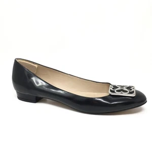 LK Bennett London Loafers Flats Shoes Womens Size 9 US 39 EU Black Patent Career - Picture 1 of 10