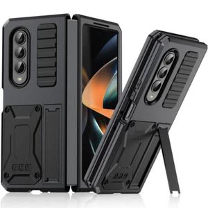 Stoßfest Metall Gehäuse Armor Case Stand Outdoor Panzer Hülle für Galaxy Z Fold4 - Picture 1 of 19