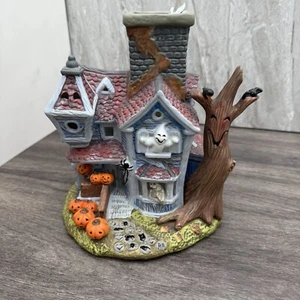 Casa embrujada con luz de té fantasmal Partylite - Decoración de Halloween - Imagen 1 de 20