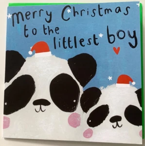 Littlest Boy Christmas Card by Sooshichacha Paperchase RRP £2.50 Sprout 44 - Picture 1 of 5