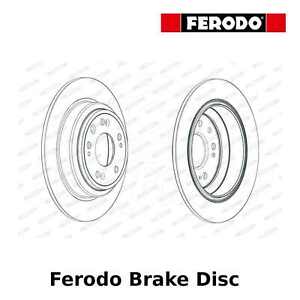 Ferodo Rear Brake Disc (Pair) - 305mm, Solid, Coated - DDF1778C - OE Quality