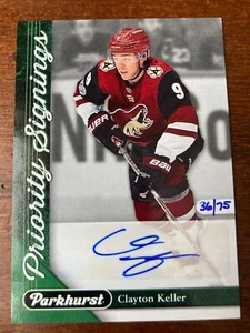 2017-18 Upper Deck Priority Signings Auto Clayton Keller Autograph - Picture 1 of 2