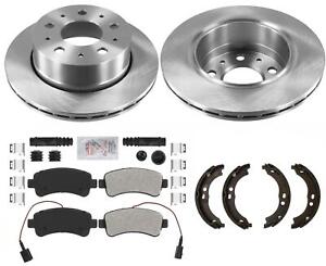 Rear VENTED High Carbon Content Brake Rotors Pads Fits Ram Promaster 2014-2021