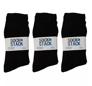 15 Paar Herren Sportsocken, schwarz baumwollreiche Kissensohlensocken, Größe 6-11 - Bild 1 von 1