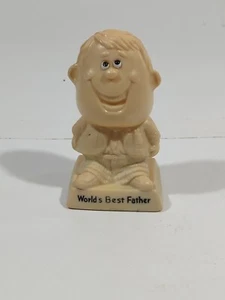 Vintage R&W Berries 6" Tall Figurine  "World's Best Father" 1970s Made In USA - Picture 1 of 7