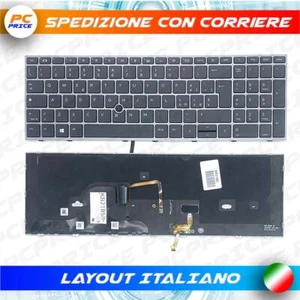 TASTIERA ORIGINALE HP ZBOOK FURY 15 G7 G8 FRAME ARGENTO RETROILLUMINATA - Bild 1 von 1