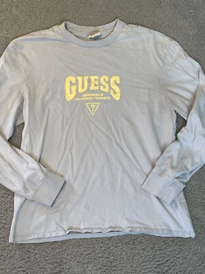 Винтажный 90-х Guess Лос-Анджелес синий толстовка сделано в США женщин средний - Изображение 1 из 4
