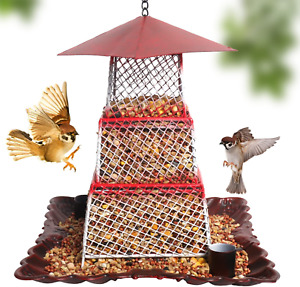 New ListingVghelo Wild Bird Feeders for Outdoors Hanging with Unique Tower Design