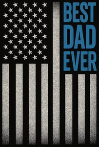 Camiseta Best Dad Ever American Flag Iron On Transfer + Telas claras y oscuras #2 - Imagen 1 de 4