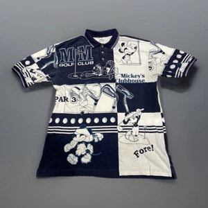 Vintage 1990s THE DISNEY STORE Mickey Golf Club Polo Shirt Size XXL - Picture 1 of 3