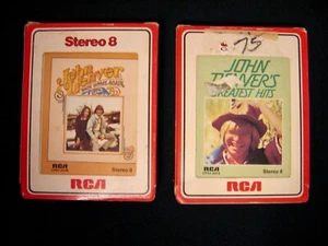 Cintas de 8 pistas de John Denver 'Greatest Hits' 'Back Home Again' con fundas música usada - Imagen 1 de 6