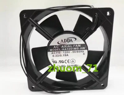 1PC ADDA 12025 AA1251MB-AW 110-120V 0.22/0.19A 120*25MM cooling, fan - Image 1 of 3