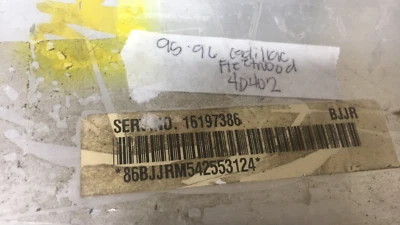 16197386 Cadillac Fleetwood 1995-1996 ecm ecu computer - Image 1 of 4