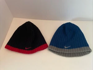 2 Nike Winter Hats Kids Size - Picture 1 of 7