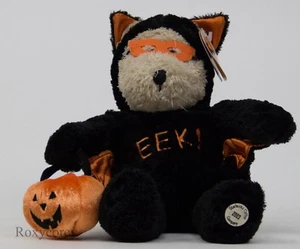 Starbucks 27th Bearista 2003 Halloween EEK Black Plush Bear with Pumpkin Bag NWT - Picture 1 of 1