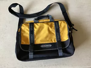 OGIO Messenger Laptop Bag Yellow~ Black Daily Grind Bag 03506~No Company Logo - Picture 1 of 14