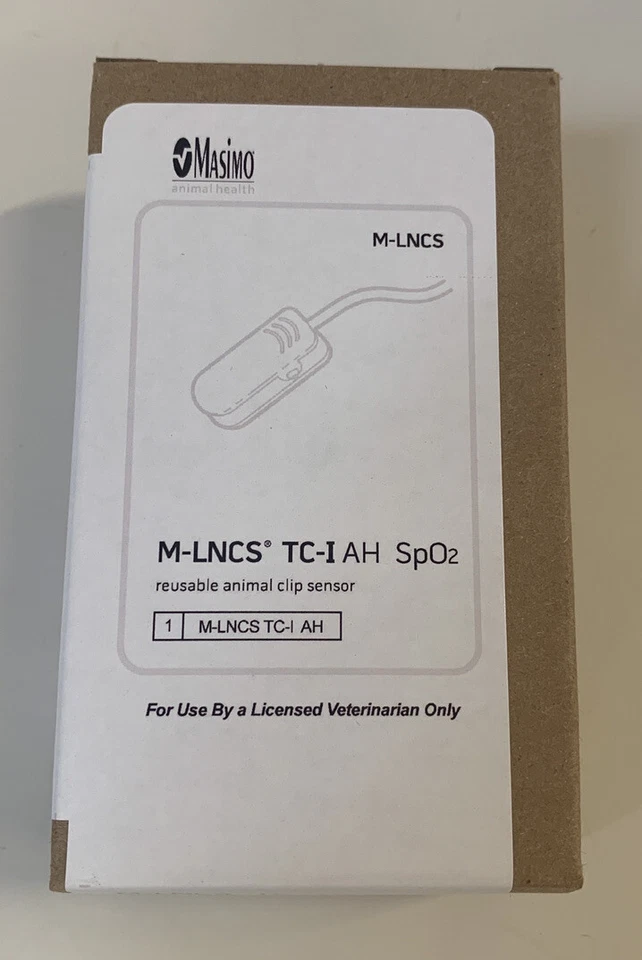 Masimo 3532 M-LNCS TC-I AH Tip Clip SpO2 Sensor Animal Health for Veterinary New - image 1 of 4