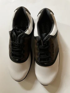 FootJoy FJ  Greenjoys White/Brown/Black Men Golf Shoes Size 8.5W New No box - Picture 1 of 7