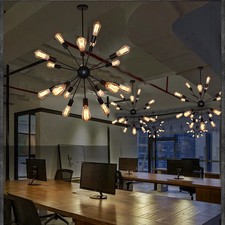 Industrial Sputnik Chandelier 12/18/20 Lights Hanging Pendant Lamp Ceiling Light