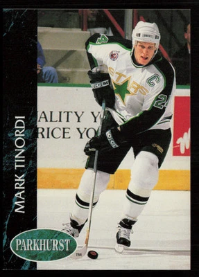 Mark Tinordi 1992-93 Parkhurst #76 Minnesota North Stars Hockey Card - Image 1 of 2