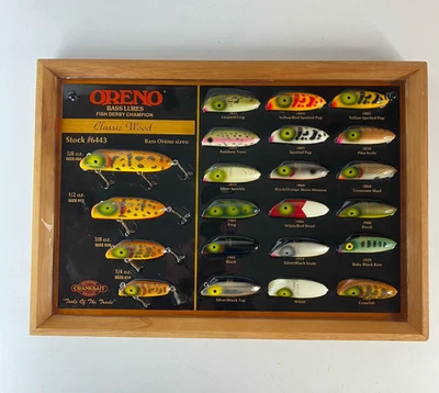 Tablero de exhibición de muestra Bass Oreno Luhr Jensen Salesman 1988 Foto 1 de 4