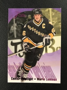 1994-95 Flair #6 Mario Lemieux Center Spotlight Pittsburgh Penguins - Picture 1 of 2