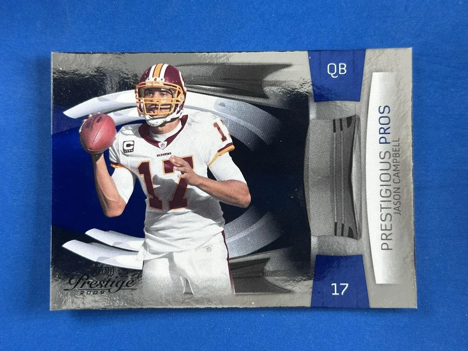 2009 Prestige Prestigious Pros Blue #20 Jason Campbell Redskins #/1000 - Image 1 of 2