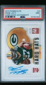 2013 Panini Elite - Rookie Hard Hats Eddie Lacy #23 Acetate Auto /99 PSA 9 12A - Picture 1 of 3