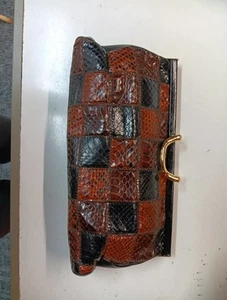 Jane Shilton Leather Snakeskin Handbag (Southend) - Picture 1 of 7