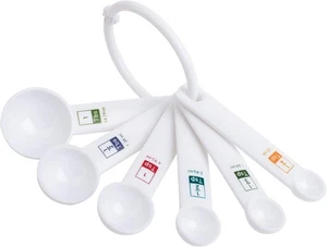Fox Run 6-Piece Plastic Measuring Spoon Set White (4826) - Picture 1 of 8