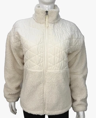 The North Face Cabin Fleece Zippered Coat NWT size Small color White Dune/Cream - Image 1 of 4