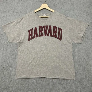 Camiseta Harvard Carmesí Hombres Grande Gris Manga Corta NCAA College Ivy - Imagen 1 de 6