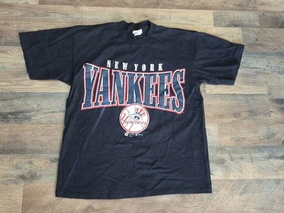 Camisa De Colección New York Yankees Logo Grande Puntada Única 1998 Hank Aaron Talla M Mediana Foto 1 de 4