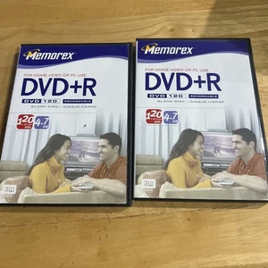 2 Memorex 4.7GB DVD+R Media (Discontinued by Manufacturer) - VERY GOOD open box - Picture 1 of 4