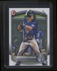 Charlie Condon 2025 Bowman Rockies 1st Rookie/Prospect Card #BP-75 - Picture 1 of 2